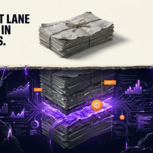 Navix illustrated blog header: Your next lane is buried in old bills.
